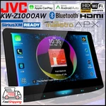 Jvc KW-Z1000AW 10.1" Hd Floating Direct Replacment Radio Carplay Android. Fixed Price $1449.00.