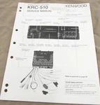Kenwood KRC-510 Car Stereo Cassette Original Service Repair Manual. Fixed Price $19.94.