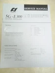 Sansui Service Manual SG-E300 Graphic Equalizer Original. Fixed Price $11.98.