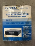 Unic RV-298 Am/fm Graphic Equalizer Cassette Player Car Radio Stereo New Nos. Fixed Price $100.00.