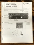 Kenwood KRC-340 KRC-350 Car Radio Service Manual *original*. Fixed Price $14.97.