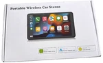 Hieha 7" Wireless Apple Carplay Stereo Portable Touch Screen Fm, Aux, Bt, Sd. Fixed Price $29.95.