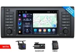 Cam+obd+dvr+eonon Android 14 7" Car Play Stereo Gps Navigation Radio For Bmw E39. Fixed Price $189.85.