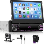7" MP5 Player Single 1 Din Car Stereo Flip Out Touch Screen Radio Bluetooth Usb. Fixed Price $52.99.