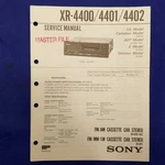 Sony XR-4400 XR-4401 XR-4402 Service Manual Original Paper Oem Repair Guide Us. Fixed Price $19.96.