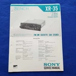 Sony XR-35 Service Manual Original Paper Oem Repair Guide Usa. Fixed Price $29.95.