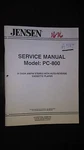 Jensen PC-800 Service Manual Original Book Car Stereo Radio Cassette Tape Player. Fixed Price $25.00.