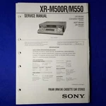 Sony XR-M500R XR-M550 Service Manual Original Paper Oem Repair Guide Usa. Fixed Price $106.75.