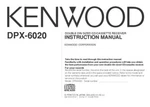 Kenwood DPX-6020 Receiver Owners Instruction Manual. Fixed Price $22.24.