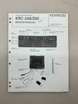 Kenwood KRC-240 250 Original Service Manual Free Shipping. Fixed Price $14.00.