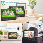Fangor 10.5" Dual Screen Portable Dvd Player For Car, Black - Rechargeable. Fixed Price $38.00.
