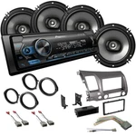 Pioneer Car Radio & Front/rear Speaker Package W/kits For 2006-2011 Honda Civic. Fixed Price $355.99.