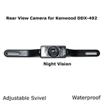 New Rear View Camera Backup License Plate Night For Kenwood DDX-492 DDX492. Fixed Price $36.90.
