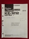 Vintage 1987 Pioneer Original Service Manual For KE-1212/KE-1011 Cass Car Stereo. Fixed Price $15.00.