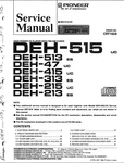 Pioneer DEH-515 High Power Compact Player W/ Fm/am Tuner Service Manual Original. Fixed Price $20.00.