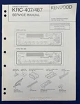 Original Kenwood KRC-407 487 Cassette Receiver Service Manual. Fixed Price $19.95.