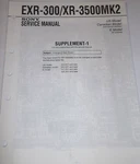 Sony Car Am-fm Cassette EXR-300 XR-3500MK2 Service Manual Main Board Supplement. Fixed Price $10.99.