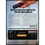 1986 Sony Car Stereo XR-787R Vintage Print Ad Audiophile Wall Art Photo. Fixed Price $16.97.