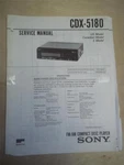 Sony Service Manual CDX-5180 Compact Disc Player/tuner Original. Fixed Price $10.98.
