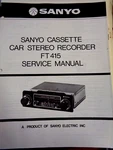 Sanyo Cassette Vintage Car Stereo Player Owners Service Manual FT415. Fixed Price $14.98.