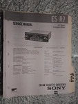 Sony ES-R7 Service Manual Original Repair Book Stereo Car Radio Tape Deck. Fixed Price $19.98.