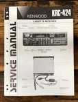Kenwood KRC-424 Car Radio Service Manual *original*. Fixed Price $14.97.