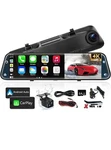 4K Rear View Mirror Camera With Carplay&android AUTO,12" Dash Fron.... Fixed Price $75.00.