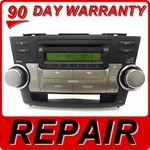 Repair Service Only Toyota Highlander Radio MP3 Cd Player Fix Jbl Oem Blutooth. Fixed Price $224.00.