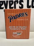 Vintage San Diego Padres Am/fm All Weather Headphone Radio Kogo 600 2002 Nib. Fixed Price $14.99.