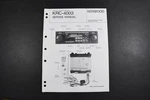 Kenwood KRC-4003 Car Stereo Cassette Receiver Service Manual Genuine Original. Fixed Price $14.40.