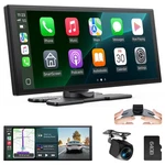 Lamtto 10.25" Stereo 2.5K Dash Cam Wireless Apple Carplay Android AUTO+64GB. Fixed Price $109.99.