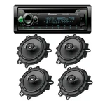 Pioneer Cd/am/fm Car Stereo Radio + Pair Front/rear 6.5" Coaxial 320W Speakers. Fixed Price $395.99.