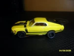 70 Ford Mustang Boss 302 Yellow A/w Slot Car Dash Chassis Vincent Wheels. Fixed Price $48.00.