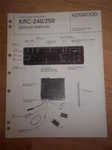 Kenwood Service Manual KRC-240/250 Cassette Receiver Car Radio Original Repair. Fixed Price $10.48.