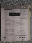 Sony XR-44 Service Manual Original Repair Book Stereo Car Radio Tape Deck. Fixed Price $19.98.