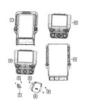 Genuine Mopar Center Stack Controls 68605893AF. Fixed Price $943.00.