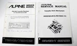 Alpine 7294S/7294ES Fm/am Cassette Receiver Service Manual W/gr/gr-y Deck Mechan. Fixed Price $23.99.