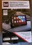 Dual 7'' Dash Mount Touchscreen W/wireless Apple Carplay Android D2WC7 - New. Fixed Price $84.99.