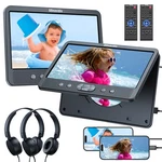 2X 10.1" Dual Screen Car Headrest Media Dvd Player Cd/vcd Usb Hdmi Region Free. Fixed Price $186.99.
