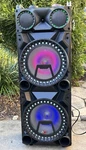 Qfx PBX-42207 Dual 12" Portable Bluetooth Party Sound System. Fixed Price $124.99.