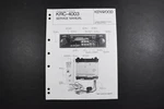 Kenwood KRC-4003 Car Stereo Cassette Receiver Service Manual Genuine Original. Fixed Price $14.40.