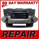 Repair Service Only Toyota Highlander Radio 6 Disc Changer Cd Player Fix Oem Jbl. Fixed Price $152.15.