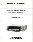 Service Manual Repair Jensen R405 Am Fm Stereo Cassette Car Receiver. Fixed Price $17.98.