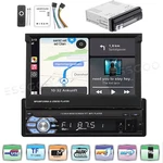Single 1DIN Radio Stereo Touch Screen Bluetooth Flip Out MP5 Player Carplay. Fixed Price $47.99.