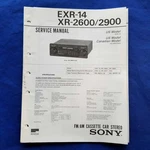 Sony EXR-14 XR-2600 XR-2900 Service Manual Original Paper Oem Repair Guide Usa. Fixed Price $93.08.