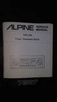 Alpine 7327 Service Manual Car Radio Cassette Tape Player Book Lot Revised. Fixed Price $50.00.