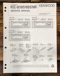 Kenwood KDC-5018 -516S -57MR Car Stereo Service Manual *original*. Fixed Price $14.97.