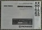 Pioneer KE-4141 KE-2121 Service Manual Super Tuner Iii Stereo Car Radio Cassette. Fixed Price $9.99.