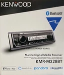 New Kenwood KMR-M328BT 1-DIN Marine Digital Media Receiver W/ Bluetooth. Fixed Price $139.00.