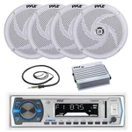 Pyle Bluetooth Marine Stereo Receiver, 4X 5.25" 180W Speaker, Amplifier, Antenna. Fixed Price $167.49.